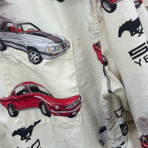 David Carey Originals Mustang 50 Year Button Up Shirt size XL - Picture 4 of 7